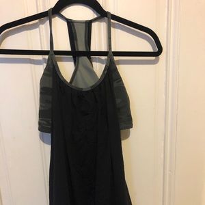 Lululemon - 2 in 1 tank - camo/black - Sz 10